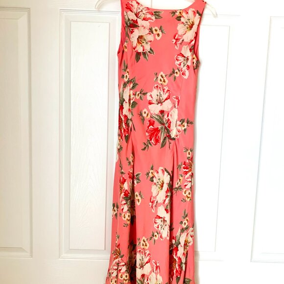 SILK MIDI DRESS Lined Sleeveless JONES NY SIGNATURE PETITE Sz 6 P - Picture 13 of 14